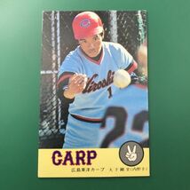 ★昭和当時物！　ニッポンハム　ホームラン　ソーセージ　プロ野球　カード　広島　大下剛史　②　前期版　　【管理NO:5-27】_画像1