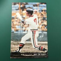 ★昭和当時物！　ニッポンハム　ホームラン　ソーセージ　プロ野球　カード　阪急　福本豊　後期版　　【管理NO:1-87】_画像1