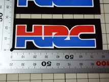 HRC ステッカー 2枚(74×22mm) ホンダ レーシング_画像2