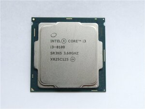 INTEL CPU Core i3 8100 4コア4スレッド 3.60GHZ SR3N5 　☆完全正常動作品☆　送料無料