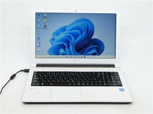 美品　最新Win11Pro/カメラ内蔵/中古/15型/ノートPC/新品SSD256/PC48GB/Celeron　3855U/NEC　NS100/F　新品無線マウス MS office2021搭載