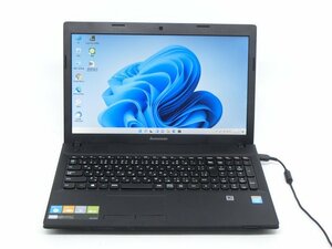 最新Win11Pro/カメラ内蔵/中古/15.6型/ノートPC/大容量750GB/6GB/CEL　1005M/Lenovo　G500 MS office2021ProPlus搭載