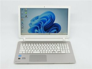 カメラ内蔵/中古/15.6型/ノートPC/Win11/新品SSD256/4GB/Cel　2957U/TOSHIBA　BX/57NG 新品無線マウス/HDMI/無線WIFI/テンキーoffice搭載