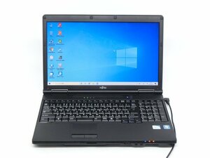 中古/15.6型ノートPC/Win10/4GB/新品SSD256GB/4GB/Celeron B820　/FMV　AH31/H 　　 MS office2021ProPlus搭載