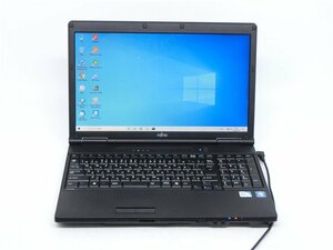 カメラ内蔵/中古/15.6型ノートPC/Windows10/爆速新品SSD256/4GB/Celeron B720/FMV　AH30/G 新品無線マウス 　MS office2021ProPlus搭載