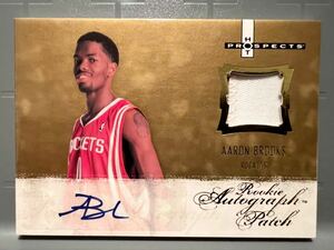 激レア RPA 07-08 Fleer Aaron Brooks アーロン・ブルックス NBA ルーキー サイン ユニフォーム Rockets ロケッツ Panini バスケ 2010 MIP