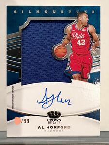 HOT直書/99枚限定 Auto Jersey 20 Panini Al Horford アル・ホーフォード NBA 直筆 サイン ユニフォーム セルディックス Celtics バスケ