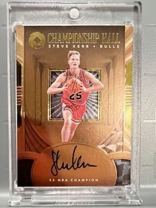 Jersey No.25/49 Auto 最高級直書 17 Panini Opulence Steve Kerr スティーブ・カー NBA サイン Bulls ブルズ 3連覇 バスケ Warriors 監督