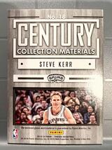 SSP/57枚限定 15 Panini Steve Kerr スティーブ・カー NBA 実使用 ユニフォーム Spurs Bulls ブルズ 3連覇 スパーズ バスケ Warriors 監督_画像2