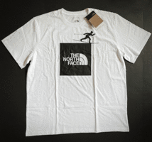 新品USAノースフェイス BOXロゴTシャツ ホワイト (XL) アメリカ直営店購入_画像1
