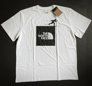 新品USAノースフェイス BOXロゴTシャツ ホワイト (XL) アメリカ直営店購入