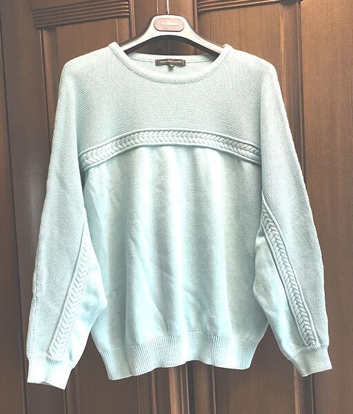 最終価格★MACKINTOSH LONDON マッキントッシュ・ロンドン・三陽商会★イタリア製コットン・ニット・セーター・サイズ38・M★美品