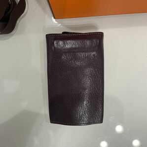 価格交渉OK エルメス HERMES 4連キーケース 紫 パープル シルバー金具の画像6