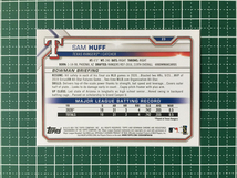 ★TOPPS MLB 2021 BOWMAN #23 SAM HUFF［TEXAS RANGERS］ベースカード「BASE」ルーキー RC★_画像2