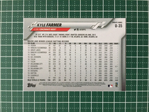 ★TOPPS MLB 2020 UPDATE SERIES #U-35 KYLE FARMER［CINCINNATI REDS］ベースカード 20★_画像2