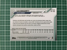 ★TOPPS MLB 2020 UPDATE SERIES #U-152 SAM HAGGERTY［SEATTLE MARINERS］ベースカード ルーキー RC 20★_画像2