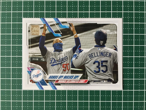 ★TOPPS MLB 2021 SERIES 1 #303 HANDS UP! MASKS UP!／MOOKIE BETTS／CODY BELLINGER［LOS ANGELES DODGERS］ベースカード★