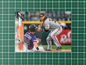 ★TOPPS MLB 2020 SERIES 1 #236 BRANDON CRAWFORD［SAN FRANCISCO GIANTS］ベースカード 20★