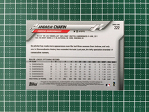 ★TOPPS MLB 2020 SERIES 1 #222 ANDREW CHAFIN［ARIZONA DIAMONDBACKS］ベースカード 20★_画像2