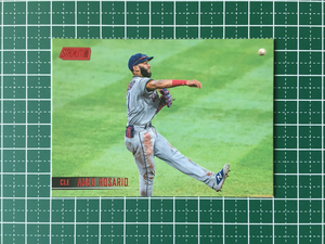 ★TOPPS MLB 2021 STADIUM CLUB #45 AMED ROSARIO［CLEVELAND INDIANS］ベースカード「BASE」RED FOIL パラレル版★