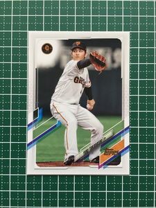 ★TOPPS 2021 NPB プロ野球 #110 高橋優貴［読売ジャイアンツ／巨人］ベースカード「BASE」★