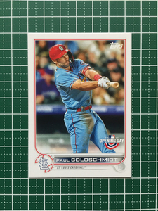 ★TOPPS MLB 2022 OPENING DAY #171 PAUL GOLDSCHMIDT［ST. LOUIS CARDINALS］ベースカード「BASE」★