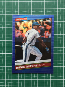 ★PANINI MLB 2020 DONRUSS #214 KEVIN MITCHELL［NEW YORK METS］ベースカード「RETRO 1986」BLUE HOLO パラレル版 20★