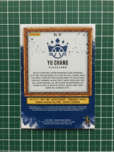 ★PANINI MLB 2020 DIAMOND KINGS #52 張育成／YU CHANG［CLEVELAND INDIANS］ベースカード パラレル版 ルーキー RC 20★_画像2