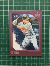 ★PANINI MLB 2020 DIAMOND KINGS #52 張育成／YU CHANG［CLEVELAND INDIANS］ベースカード パラレル版 ルーキー RC 20★_画像1