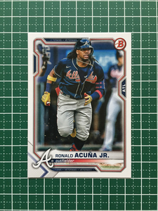 ★TOPPS MLB 2021 BOWMAN #62 RONALD ACUNA JR.［ATLANTA BRAVES］ベースカード「BASE」★