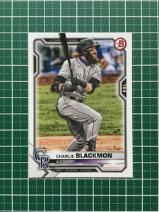 ★TOPPS MLB 2021 BOWMAN #4 CHARLIE BLACKMON［COLORADO ROCKIES］ベースカード「BASE」★