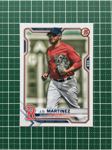 ★TOPPS MLB 2021 BOWMAN #60 J.D. MARTINEZ［BOSTON RED SOX］ベースカード「BASE」★