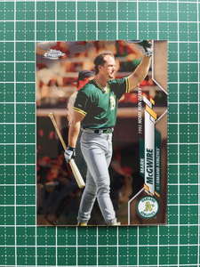 ★MLB 2020 TOPPS CHROME UPDATE #U-95 MARK MCGWIRE［OAKLAND ATHLETICS］ベースカード「HR」★