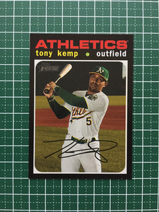 ★TOPPS MLB 2020 HERITAGE HIGH NUMBER #586 TONY KEMP［OAKLAND ATHLETICS］ベースカード 20★