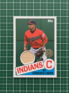 ★TOPPS MLB 2020 SERIES 1 #85R-FL FRANCISCO LINDOR［CLEVELAND INDIANS］メモラビリアカード「1985 TOPPS BASEBALL RELICS」バット★