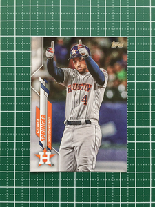 ★TOPPS MLB 2020 SERIES 1 #330 GEORGE SPRINGER［HOUSTON ASTROS］ベースカード 20★