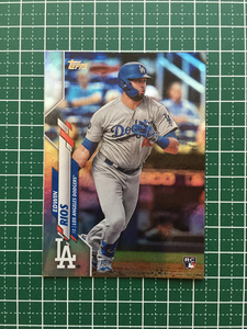 ★TOPPS MLB 2020 SERIES 2 #681 EDWIN RIOS［LOS ANGELES DODGERS］ベースカード RAINBOW パラレル版 ルーキー RC 20★