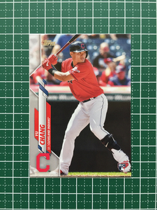 ★TOPPS MLB 2020 SERIES 2 #590 張育成／YU CHANG［CLEVELAND INDIANS］ベースカード ルーキー RC 20★