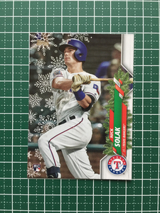 ★TOPPS MLB 2020 HOLIDAY #HW108 NICK SOLAK［TEXAS RANGERS］ベースカード ルーキー RC★