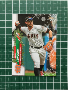 ★TOPPS MLB 2020 HOLIDAY #HW71 EVAN LONGORIA［SAN FRANCISCO GIANTS］ベースカード★