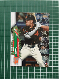 ★TOPPS MLB 2020 HOLIDAY #HW188 KEAN WONG［SAN FRANCISCO GIANTS］ベースカード ルーキー RC★