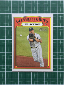 ★TOPPS MLB 2021 HERITAGE #292 GLEYBER TORRES［NEW YORK YANKEES］ベースカード「IA」★