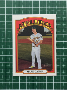 ★TOPPS MLB 2021 HERITAGE #392 MARK CANHA［OAKLAND ATHLETICS］ベースカード★