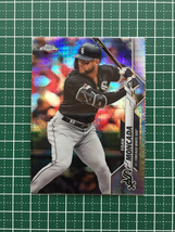 ★TOPPS CHROME MLB 2020 #145 YOAN MONCADA［CHICAGO WHITE SOX］ベースカード パラレル版 20★_画像1