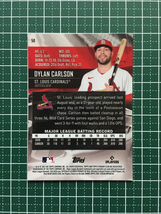 ★TOPPS MLB 2021 STADIUM CLUB CHROME #50 DYLAN CARLSON［ST. LOUIS CARDINALS］ベースカード「BASE」ルーキー RC★_画像2