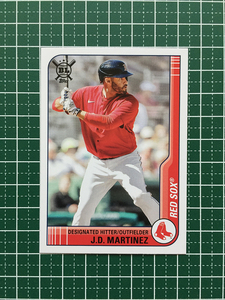 ★TOPPS MLB 2021 BIG LEAGUE #73 J.D. MARTINEZ［BOSTON RED SOX］ベースカード「VETERANS &amp; ROOKIES」★