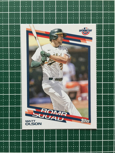 ★TOPPS MLB 2022 OPENING DAY #BS-24 MATT OLSON［OAKLAND ATHLETICS］インサートカード「BOMB SQUAD」★