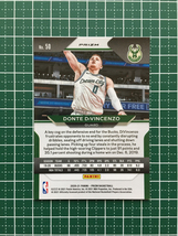 ★PANINI 2020-21 NBA PRIZM #50 DONTE DIVINCENZO［MILWAUKEE BUCKS］ベースカード「BASE」RUBY WAVE パラレル版★_画像2