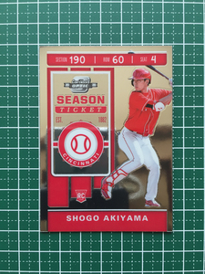 ★PANINI MLB 2020 CHRONICLES #26 秋山翔吾／SHOGO AKIYAMA［CINCINNATI REDS］「CONTENDERS OPTIC」ルーキー RC 20★