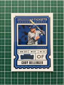 ★PANINI MLB 2020 CONTENDERS #WT-9 CODY BELLINGER［LOS ANGELES DODGERS］インサートカード「WINNING TICKETS」★